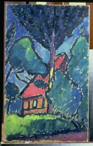 Krajina, kolem roku 1910 (olej na kartonu) od Alexej von Jawlensky