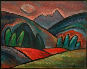 Krajina u Oberstdorfu od Alexej von Jawlensky