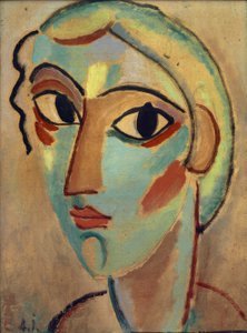 Mystická hlava: dívčí hlava (na jedné straně) od Alexej von Jawlensky