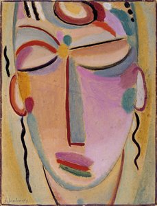 Mystická hlava: Meditace od Alexej von Jawlensky