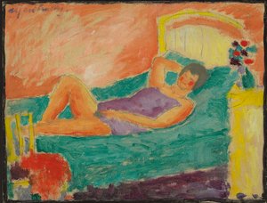 Ležící dívka; Ležící dívka, kolem roku 1917 od Alexej von Jawlensky
