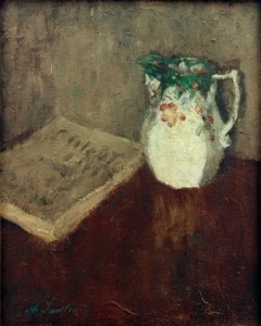 Zátiší s džbánem a knihou od Alexej von Jawlensky