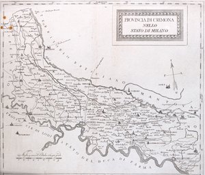 Cremona, Lodi, Mantua, Parma a Brescia, Itálie - podle A