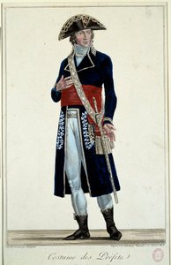 Prefet v modrém obleku. Rytina Alexise Chataigniera (1772-1817) od Alexis Chataigner