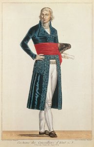 Uniforma státní rady, c.1804-10 (barevná rytina) od Alexis Chataigner