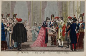 Veřejné slyšení adresáře, cca 1797. od Alexis Chataignier