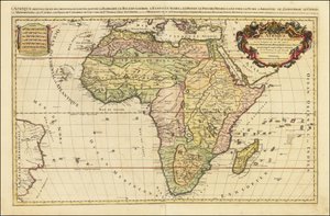Mapa Afriky z roku 1692, Alexis-Hubert Jaillot