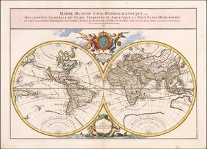 Mapa světa z roku 1699, Alexis-Hubert Jaillot