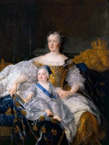 Marie Leszczynska s Louisem, dauphinem z Francie