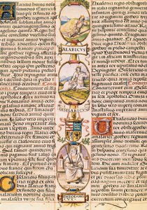 Genealogický strom králů království Asturias a Leon, z "Genealogie králů Španělska" od Alonsa de Cartagena od Alfonso de Cartagena