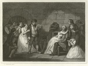 Volání odsouzených (rytina) od Alfred (after) Johannot