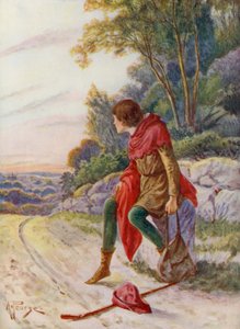 Merrie England: Dick Whittington (barevná litografie)