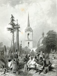 Hřbitov kostela Smolensko, ryl E.Smith od Alfred (after) Vickers