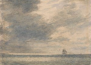 Večer na moři od Alfred Abram Constable