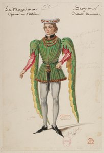 Halévy - La magicienne - kostýmní modely Alfreda Alberta - 02. Seigneur, mužský sbor od Alfred Albert