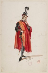 Halévy - La magicienne - kostýmní modely Alfred Albert - 18. (Stello de Nici), M. Bonnehée