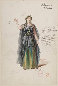 Halévy - Kouzelník - kostýmní modely Alfreda Alberta - 20. Mélusine, 2. kostým od Alfred Albert