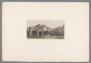 Pohled na Pont Neuf Le Pont Neuf (název na objektu) Francouzské lepty z roku 1874 (název série) L