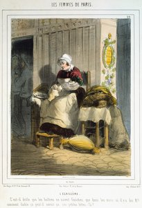 Prodejce ústřic, z The Women of Paris, 1841-42