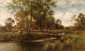In the Meadows, Youngsbury, 1900 od Alfred Augustus Glendening