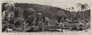 Střelecká strana ve střední Indii napadená Sršněmi od Alfred Chantrey Corbould