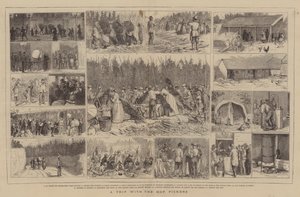 Výlet se Sběrači chmele od Alfred Chantrey Corbould