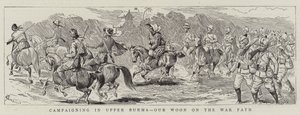 Kampaň v Horní Barmě, naše Woon na válečné stezce od Alfred Chantrey Corbould