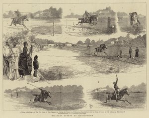 Vojenské sporty v Hurlinghamu od Alfred Chantrey Corbould