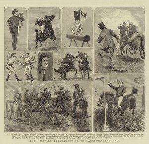 Vojenský turnaj v zemědělské hale od Alfred Chantrey Corbould