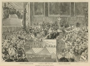 Královský soudní dvůr: Oběd ve středním chrámu od Alfred Chantrey Corbould