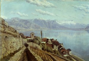 Vesnice Saint-Saphorin od Alfred Chavannes