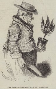 Zahradnický muž podnikání od Alfred Crowquill