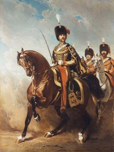 Portrét generála Fleuryho na koni, od Alfred Dedreux