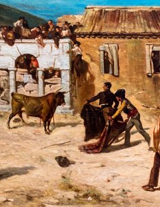 Boj novillos, detail