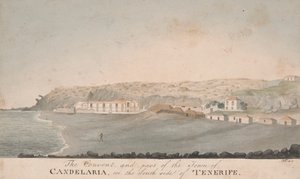 Klášter a část města Candelaria, na jižní straně Tenerife od Alfred Diston