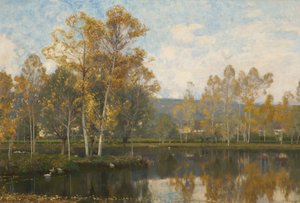 Ospalá řeka Somme od Alfred East
