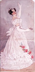 Angelica Catalani (1780-1845) ve filmu Il Fanatico, 1824 (wc) od Alfred-Edward Chalon