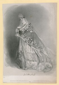 Giuditta Pasta, rytina R.J. Lane, publikoval v červenci 1837 od Alfred-Edward Chalon