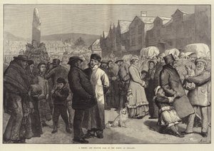 Veletrh nájmu a soch v severní Anglii od Alfred Edward Emslie