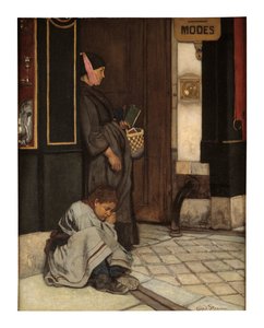 Žebrání tolerováno (olej na plátně) od Alfred Emile Stevens