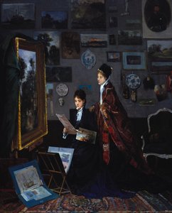 Ve studiu od Alfred Emile Stevens