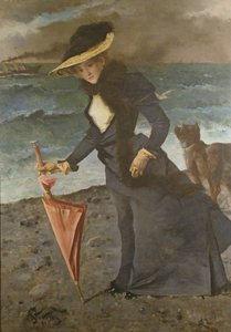 Na břehu moře, 1891 od Alfred Emile Stevens