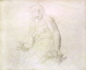 Studie figury, cca 1850 (tužka na papíře)