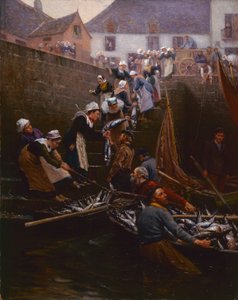 Přistání tuňáka na Concarneau