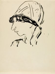 Hlava dívky od Alfred H. Maurer
