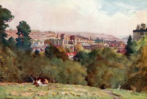Bristol, z Clifton Observatory (barevné lito) od Alfred Heaton Cooper