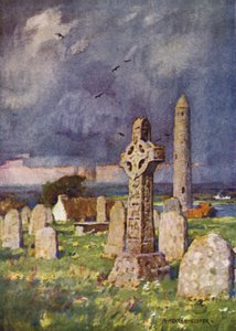 Clonmacnoise, hrabství Roscommon od Alfred Heaton Cooper