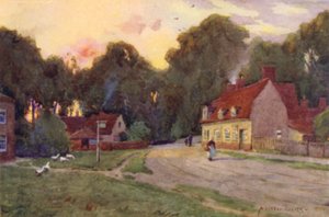 Východní Bergholt, Suffolk od Alfred Heaton Cooper