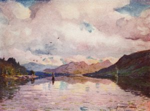 Odrazy, Kylemore Lough od Alfred Heaton Cooper