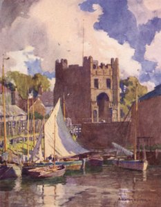 Jižní brána, Kings Lynn, Norfolk od Alfred Heaton Cooper